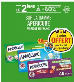 Match APERICUBE Le 2ème à -60% sur la gamme apericube offre