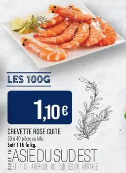 Match Crevette Rose Cuite offre