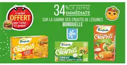 Match BONDUELLE 34% de remise immédiate sur la gamme des croutis de légumes BONDUELLE offre