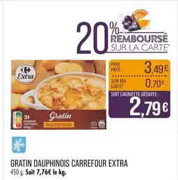 Match Carrefour Extra Gratin Dauphinois offre