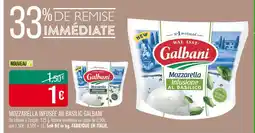 Match Galbani Mozzarella infusée au basilic offre
