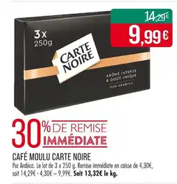 Match CARTE NOIRE Café moulu offre
