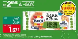 Match HARRYS Pain burger aux graines offre