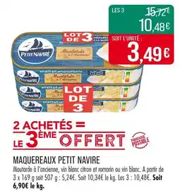Match Petit Navire Maquereaux offre