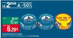 Match Petit Navire Thon entier MSC offre