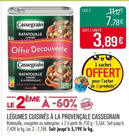 Match Cassegrain Légumes cuisinés à la provençale offre