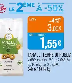 Match TERRE DI PUGLIA Taralli offre