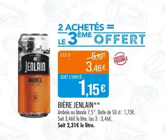 Match Jenlain Bière offre