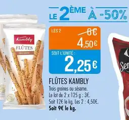 Match KAMBLY Flûtes offre