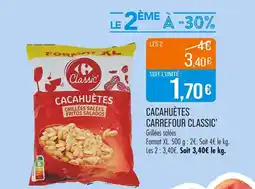 Match CARREFOUR CLASSIC’ Cacahuètes offre