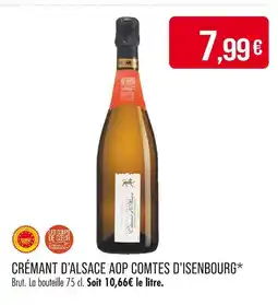 Match Crémant d'Alsace AOP Comtes d'Isenbourg offre