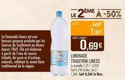 Match LINESS Limonade Tradition Liness offre
