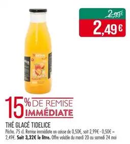 Match Tidélice Thé glacé offre