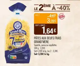 Match GRAND’MERE Pâtes aux oeufs frais offre