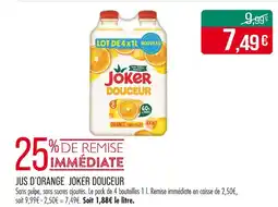 Match JOKER Jus d'orange douceur offre