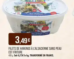 Match EST FRITURE Filets de harengs à l'alsacienne sans peau offre
