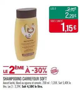 Match CARREFOUR SOFT Shampooing offre