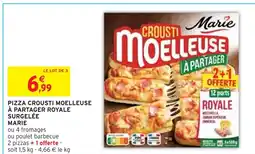 Intermarché MARIE Pizza crousti moelleuse à partager royale surgelée offre