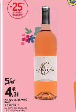 Intermarché A CATENA IGP île de beauté rosé offre