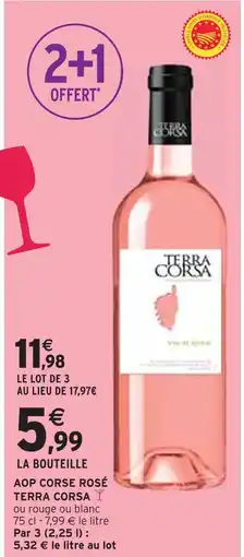 Intermarché TERRA CORSA AOP Corse rosé offre