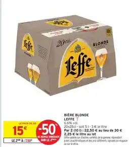 Intermarché Leffe Bière Blonde offre