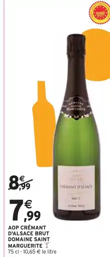 Intermarché DOMAINE SAINT MARGUERITE Aop crémant d'alsace brut offre