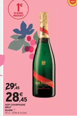 Intermarché MUMM AOP Champagne Brut offre