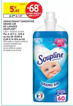 Intermarché Soupline Adoucissant concentré grand air offre