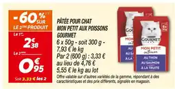 Netto GOURMET Pâtée pour chat Mon Petit aux poissons offre