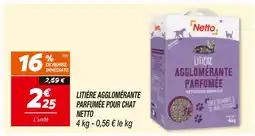 Netto Netto Litière agglomérante parfumée pour chat offre