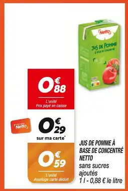 Netto NETTO Jus de Pomme à base de concentré offre