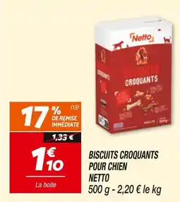 Netto NETTO Biscuits croquants pour chien offre