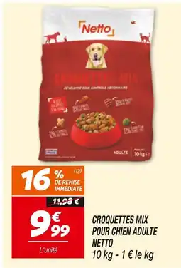 Netto NETTO Croquettes Mix pour Chien Adulte offre