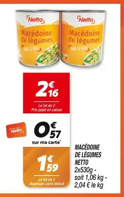 Netto NETTO Macédoine de légumes offre