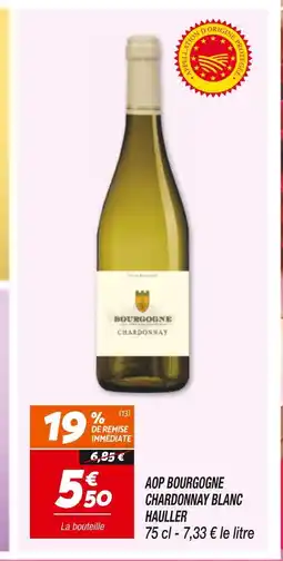 Netto HAULLER AOP BOURGOGNE CHARDONNAY BLANC offre