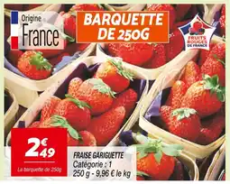 Netto Fruits Rouges de France Fraise Gariguette offre