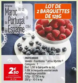 Netto Lot de 2 barquettes de 125g offre