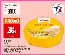 Netto NETTO Petit brie offre
