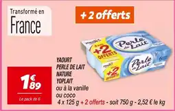 Netto YOPLAIT Yaourt Perle de Lait Nature offre