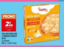 Netto NETTO Pizza maxi moelleuse 4 fromages surgelée offre