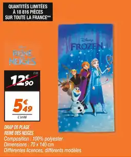 Netto Disney Drap de plage Reine des Neiges offre