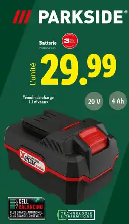 Lidl PARKSIDE Batterie offre
