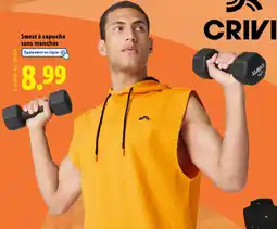 Lidl CRIVIT Sweat Ă capuche sans manches offre