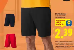 Lidl Short technique offre