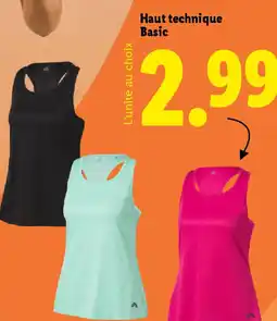 Lidl CRIVIT Haut technique Basic offre
