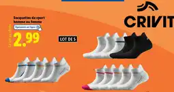 Lidl CRIVIT Socquettes de sport homme ou femme offre