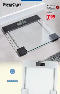 Lidl SILVERCREST Pèse-personne en verre offre