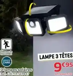 Gifi 3 lampes solaires offre