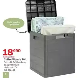 Gifi Coffre Woody offre
