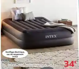 Gifi Matelas gonflable 2 personnes Dim. 152x203x42 cm offre